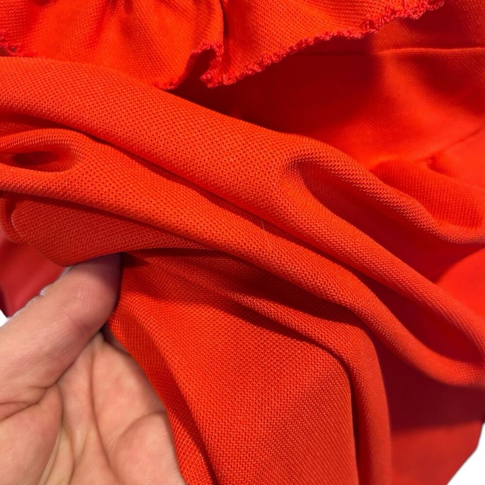 Vintage 70s JC Penney Red Ruffle Maxi Dress Sz M - Picture 12 of 16